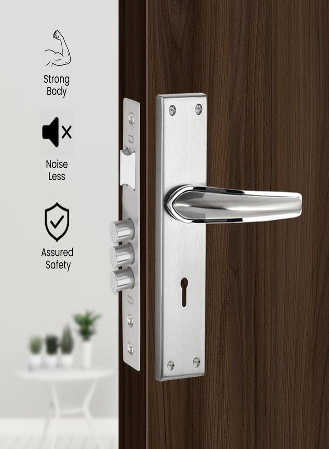 Link Infynia Mortise Lock |for Main & Internal Door in Residential & Commercial Spaces | 8 Inches Heavy Duty Handle Set with Both Side Key Access, 3 Keys,6 Lever Lock Body |SS Finish|2 Years Warranty - Image 4